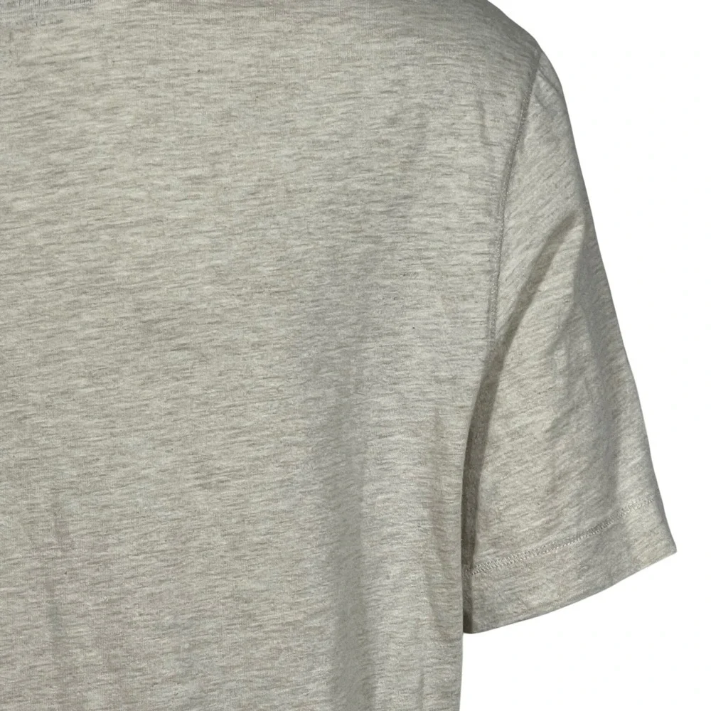 Banana Republic Mens L Tall 100% Supima Cotton Crewneck Slub Tee Shirt Oatmeal